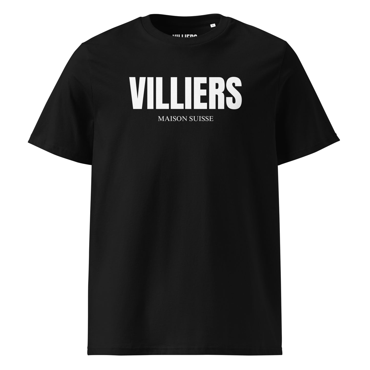 Villiers Maison Suisse black T-Shirt for men front view